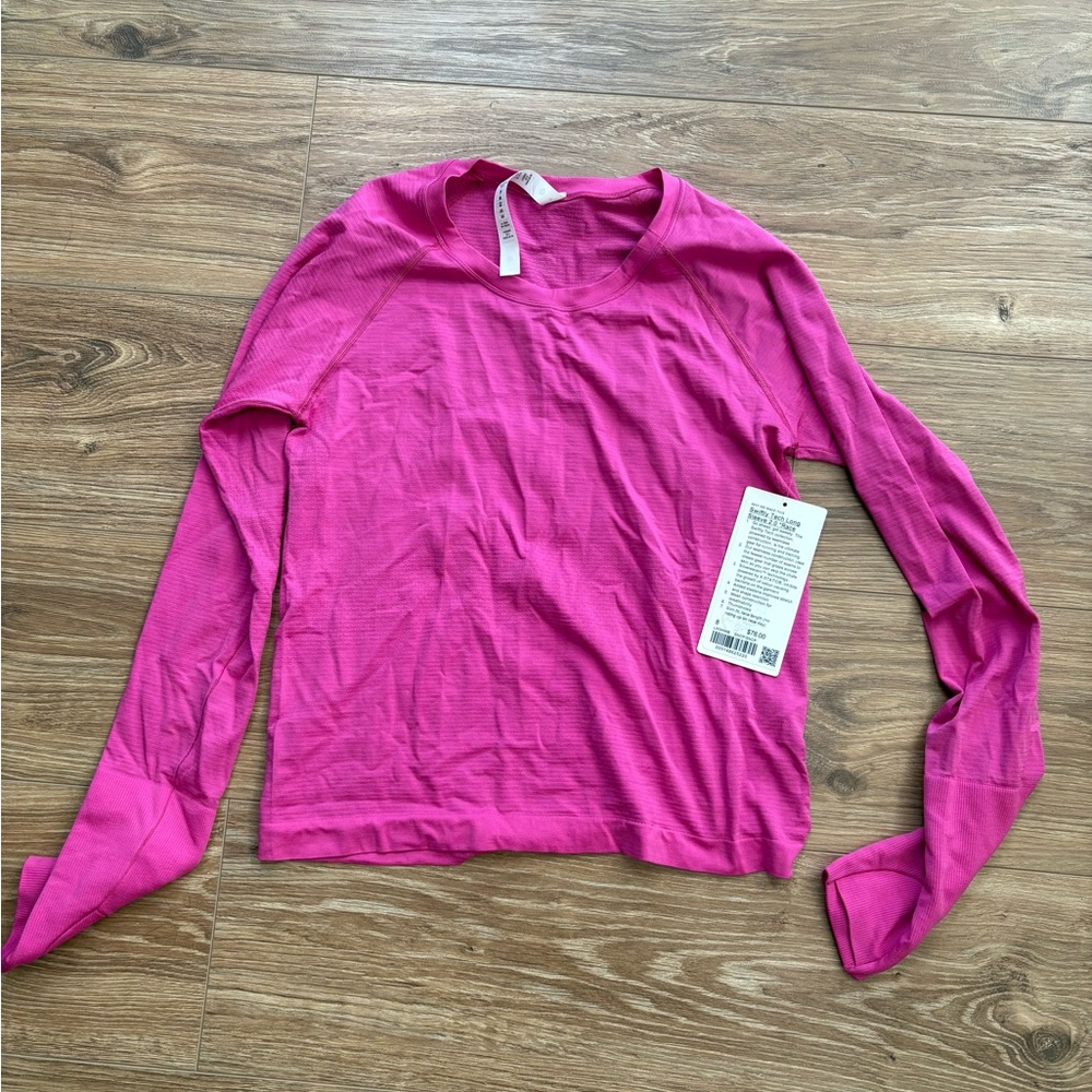 Lululemon Swiftly Tech Long Sleeve Race Length Sonic Pink